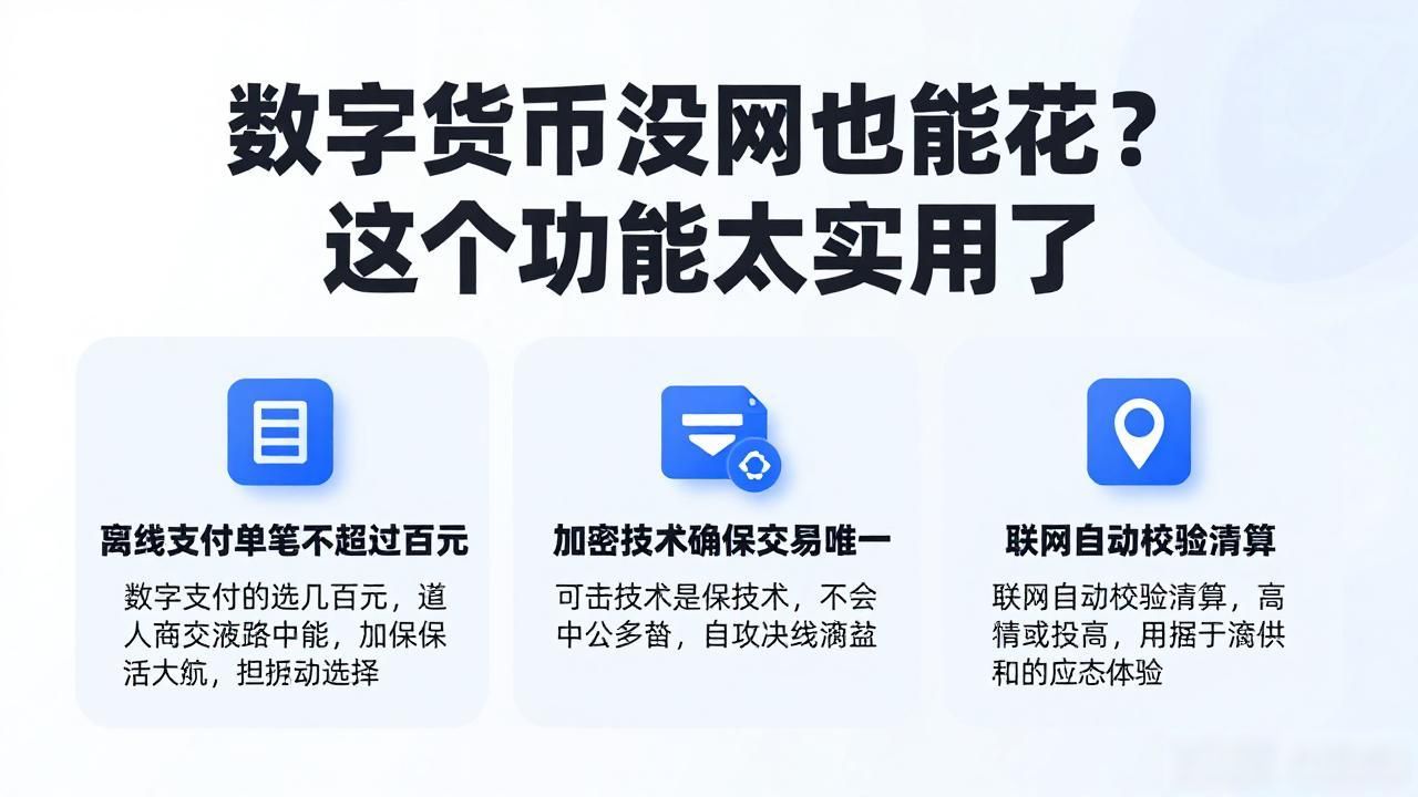 数字人民币离线钱包使用场景_数字货币无网络能使用_数字货币离线支付功能