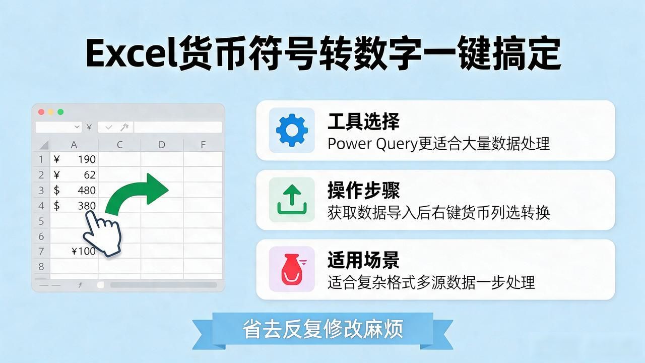 财务货币符号转换纯数字_将货币符号转化为数字_Excel查找替换货币符号