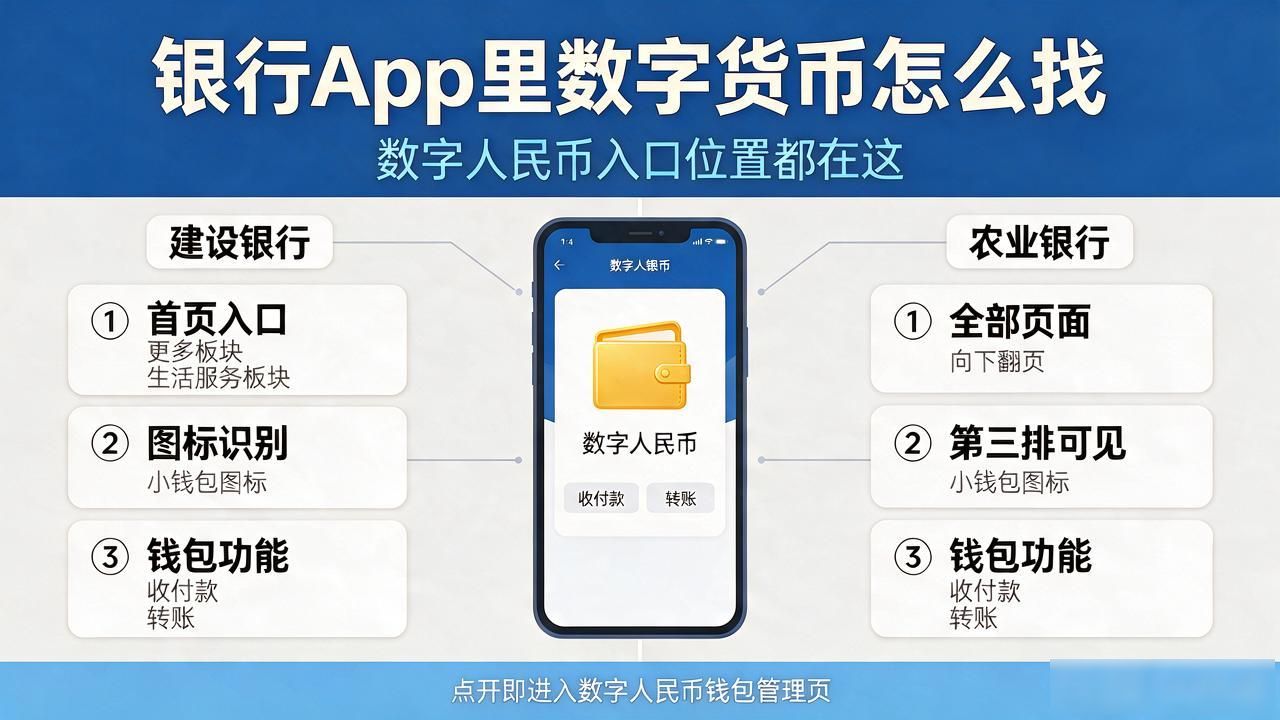 银行app里数字货币在哪里_各银行数字钱包查找方法_数字人民币银行入口查询
