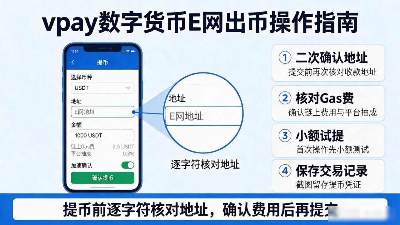 vpay数字货币怎样去E网里钞币_vpay出币到欧易OKX地址核对注意事项_USDT TRC20与ERC20网络选择区别