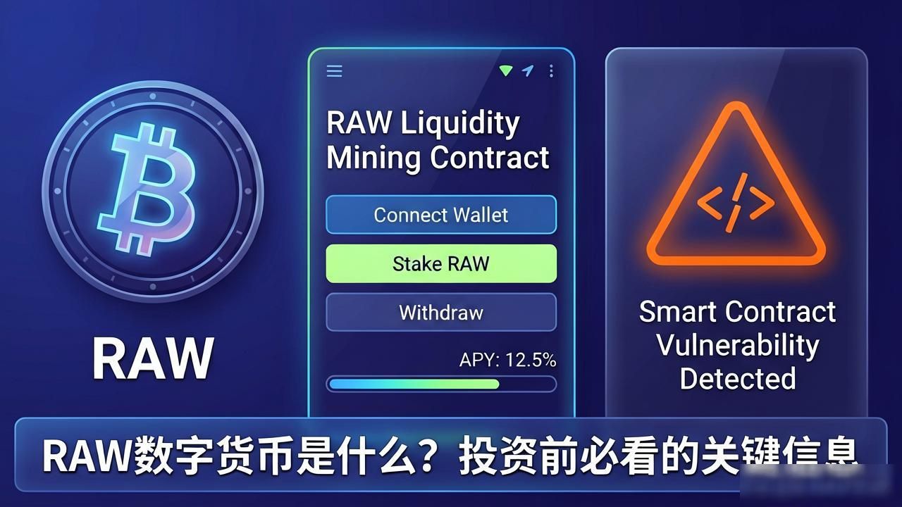 RAW数字货币去中心化金融应用_raw数字货币_RAW代币经济模型质押流通机制