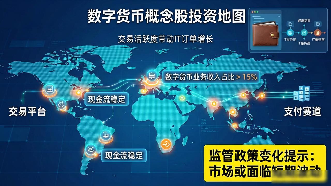 数字货币概念股海_区块链基础设施芯片设计服务器制造_数字货币产业链概念股