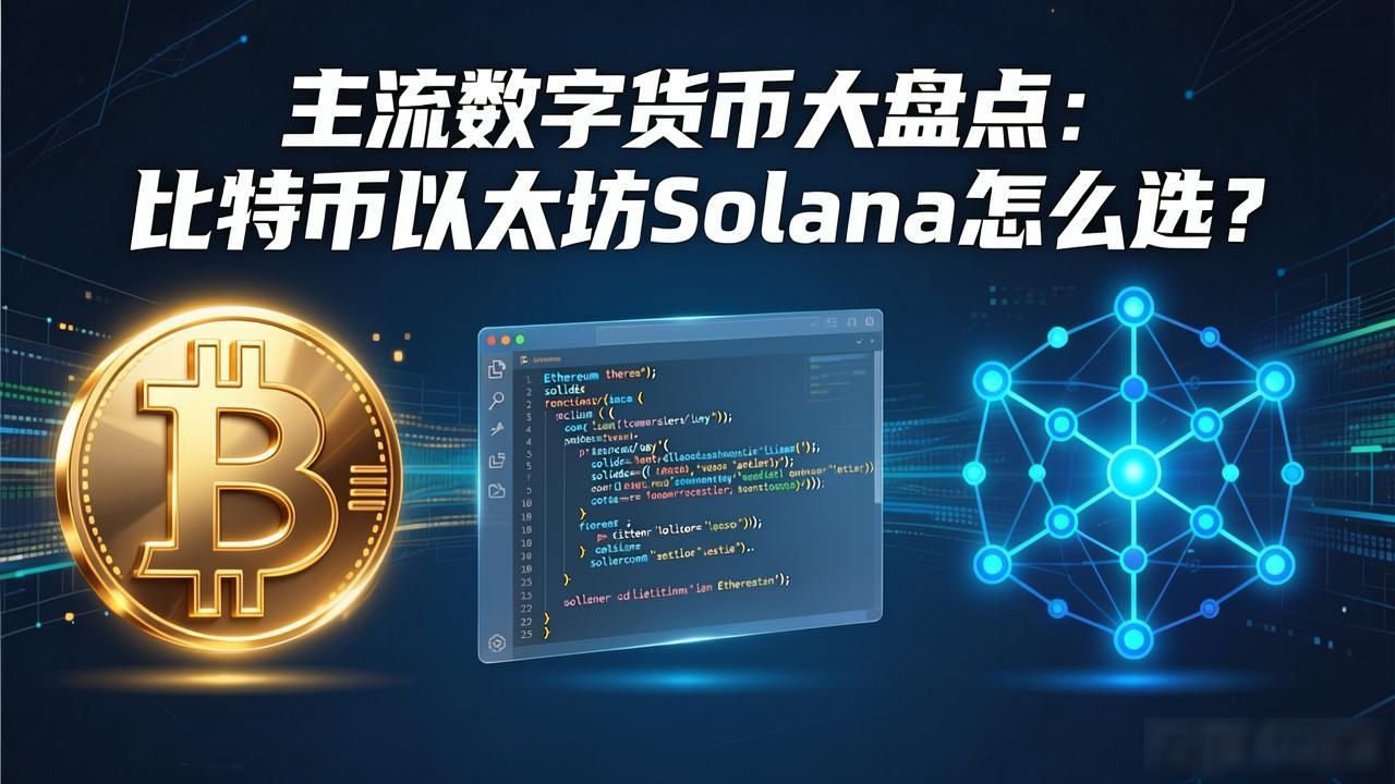 2026年数字货币市场主流梯队_比特币以太坊Solana核心定位_各主流数字货币