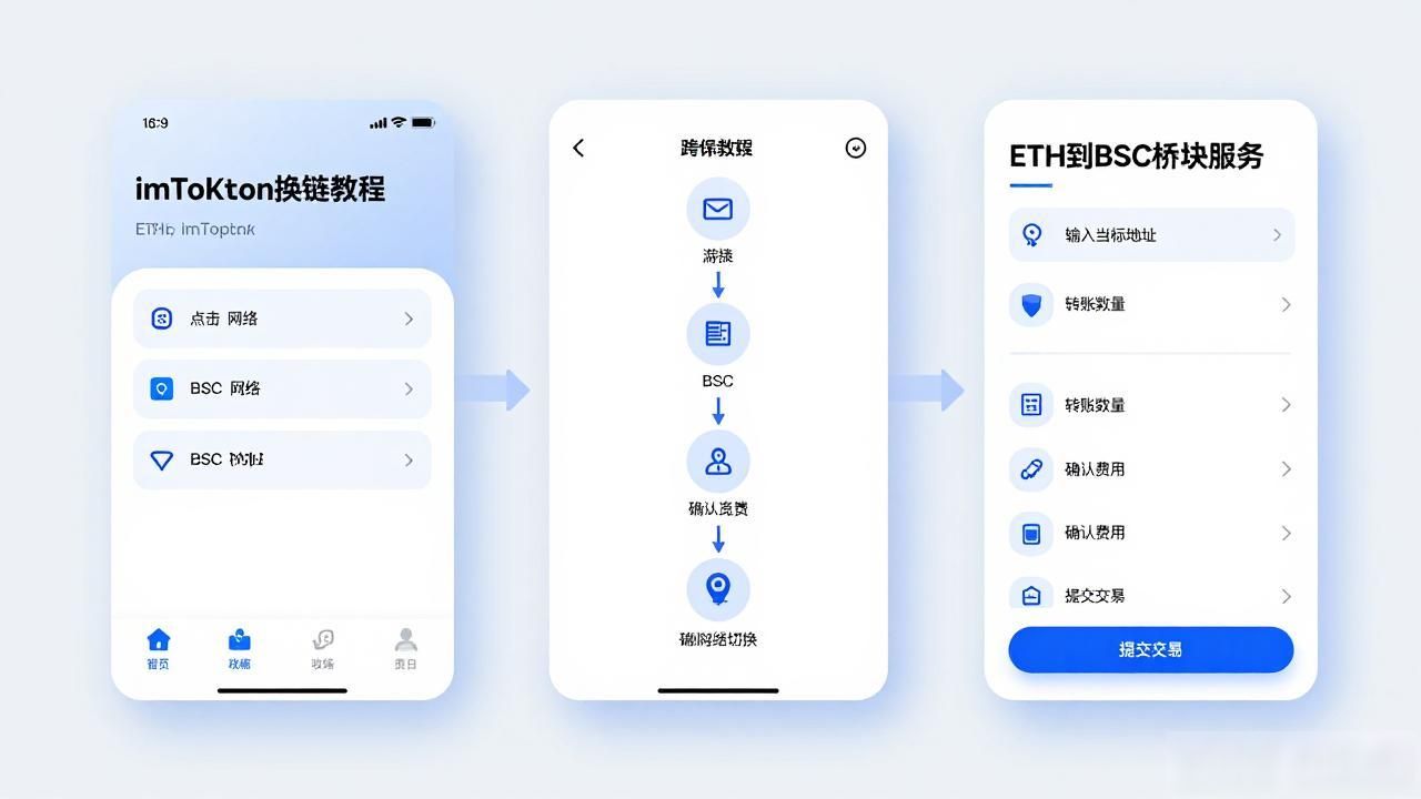 imToken多链切换技巧 加密货币跨链操作注意事项 imToken添加BSC网络方法_imtoken怎么转换3个链
