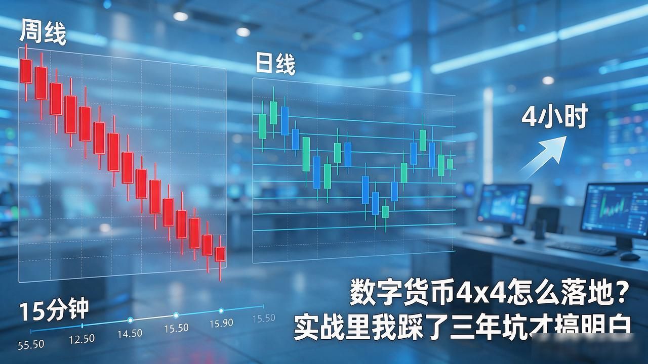 数字货币4x4_周期嵌套分析系统_数字货币交易4x4框架