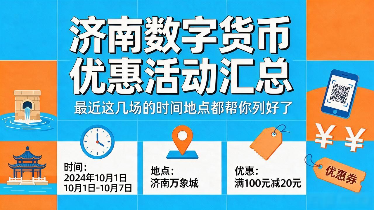 济南数字人民币优惠活动_数字货币优惠活动济南_历下区数字货币满减
