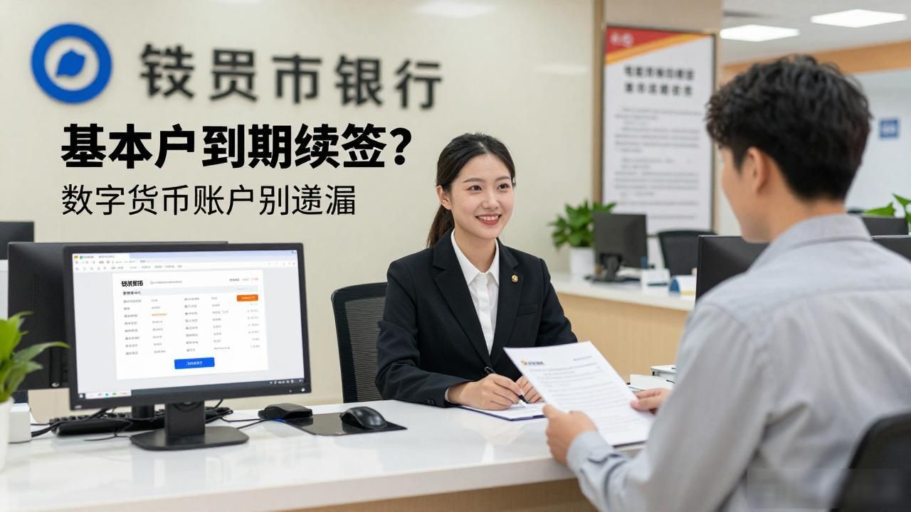 数字人民币账户处理_开基本户续签数字货币_企业基本户年检续签
