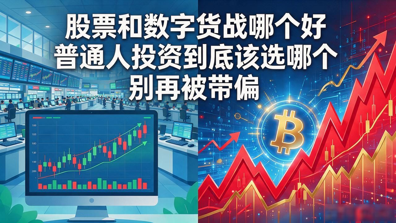 股票与数字货币核心区别及风险承受力分析_股票和数字货币那个好_蓝筹股长期定投策略vs比特币情绪波动对比