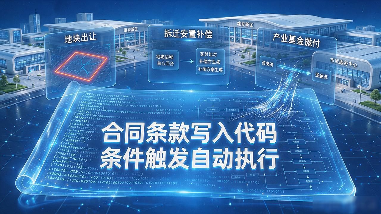 数字货币 雄安_智能合约土地管理_数字人民币雄安试点