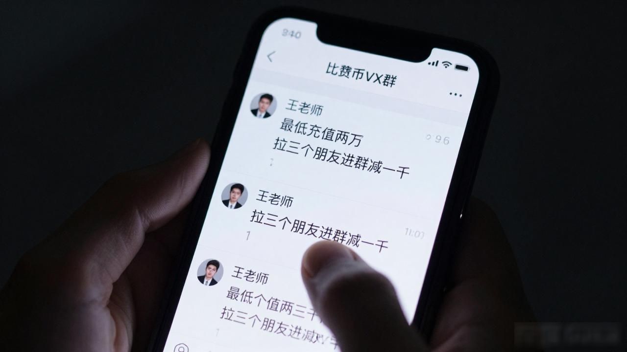 数字货币vx群_王老师K线教学虚假宣传_朋友圈数字货币投资骗局