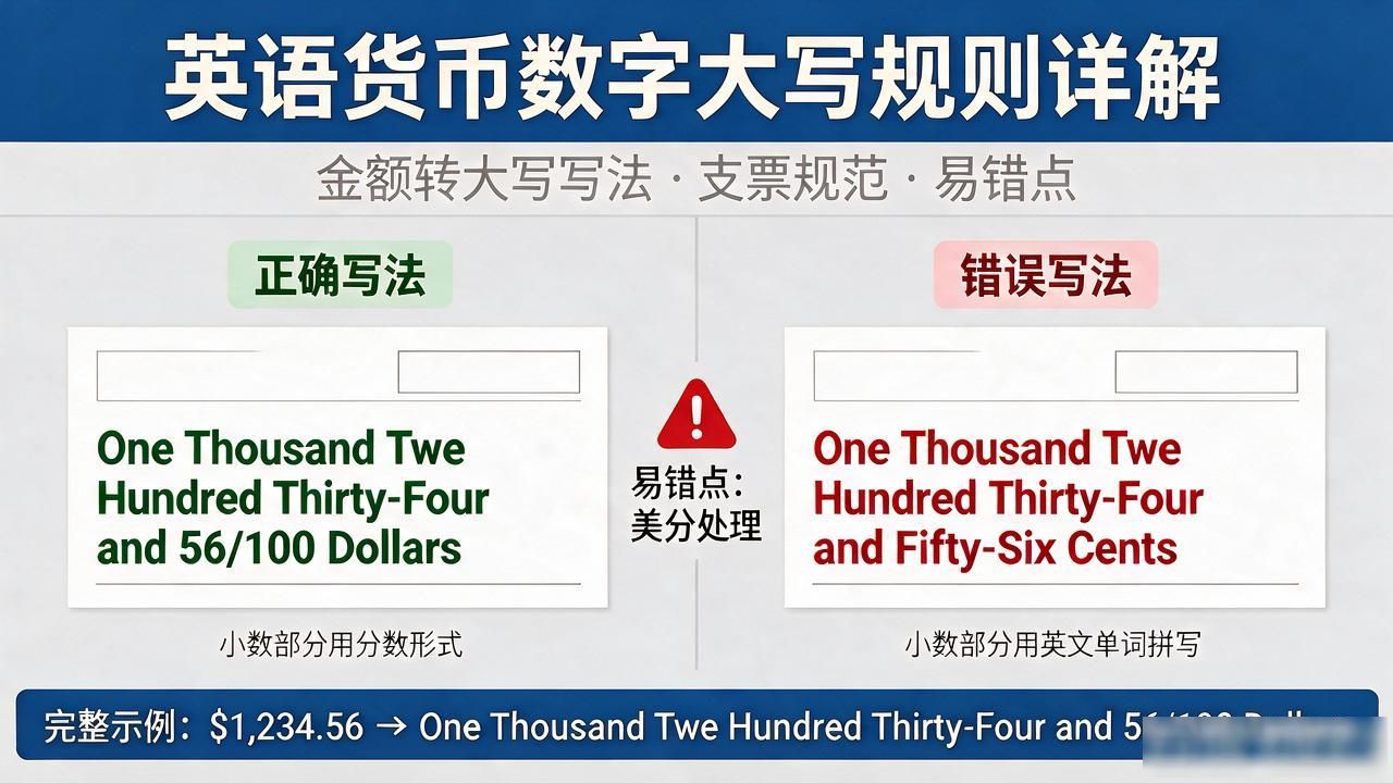 writing amounts in english_english currency writing rules_英语货币数字大写规则