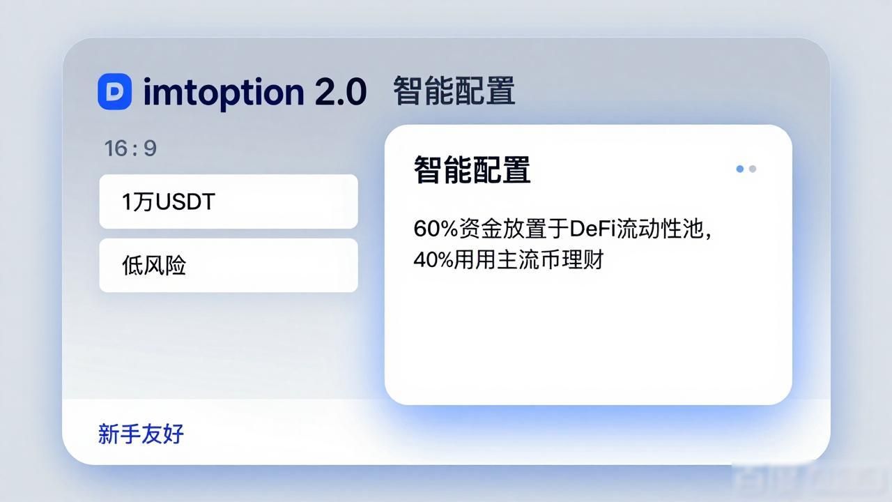 imToken 2.0智能配置功能_imToken 2.0资产管理_学习在imToken最新版2.0中建立个性化投资方案?