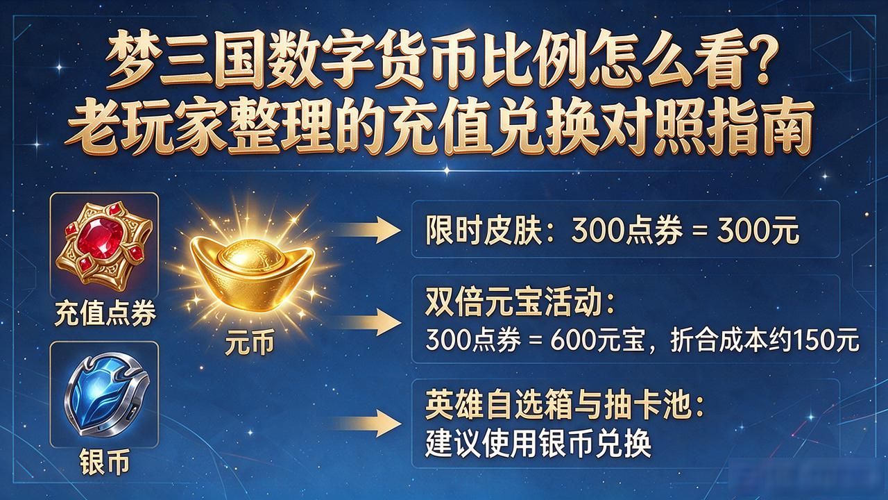 梦三国数字货币比例_梦三国货币兑换比例_梦三国充值赠送比例分析