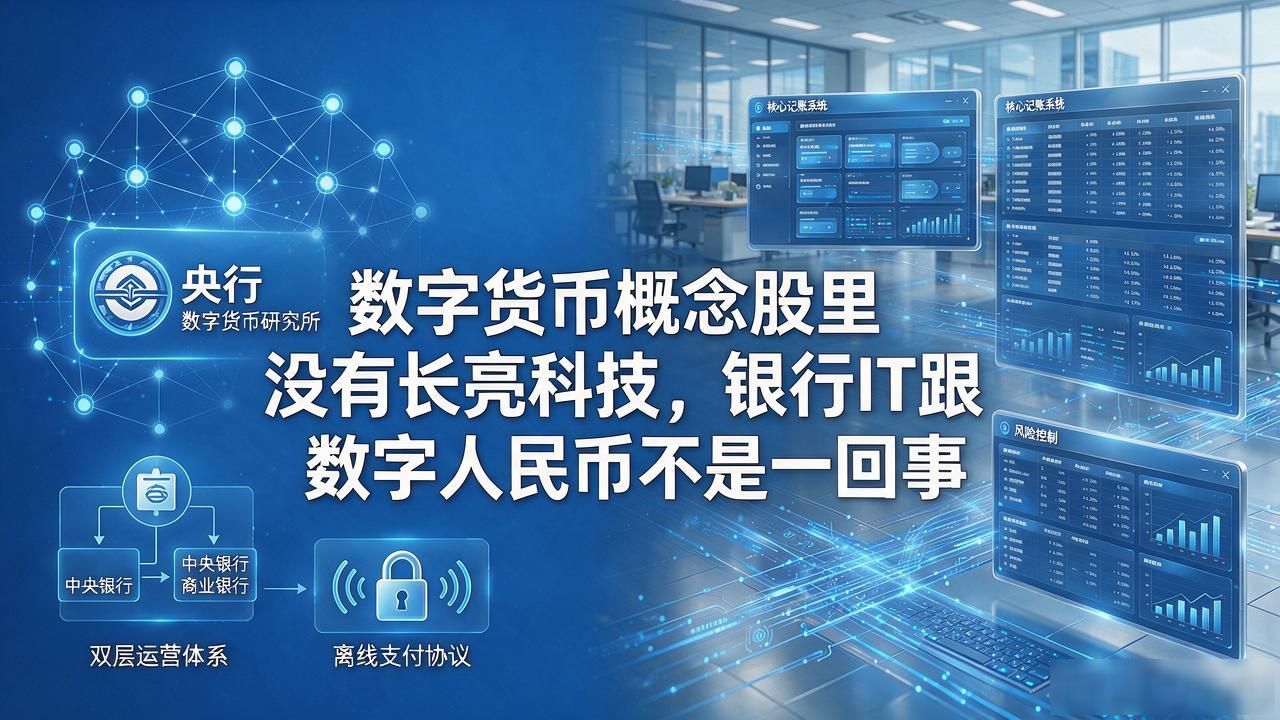 数字人民币产业链_金融IT_数字货币没有长亮科技